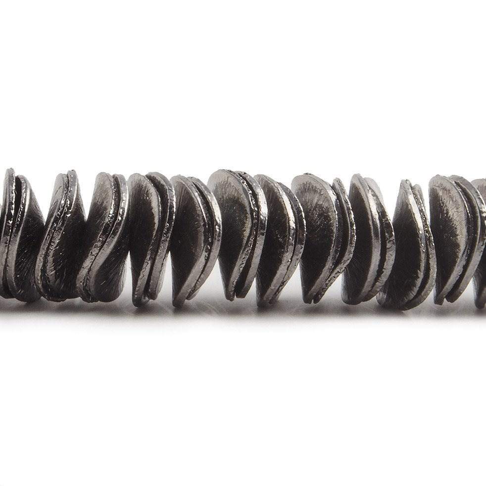10mm Brushed Wavy Disc Spacer Beads - 8" Strand (Approx. 130 pcs) - AtlantaFindingsCompany