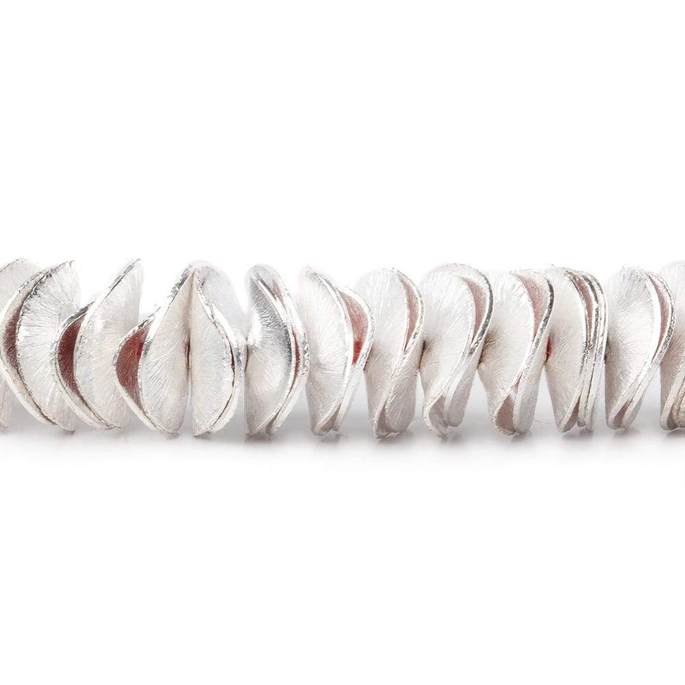 10mm Brushed Wavy Disc Spacer Beads - 8" Strand (Approx. 130 pcs) - AtlantaFindingsCompany