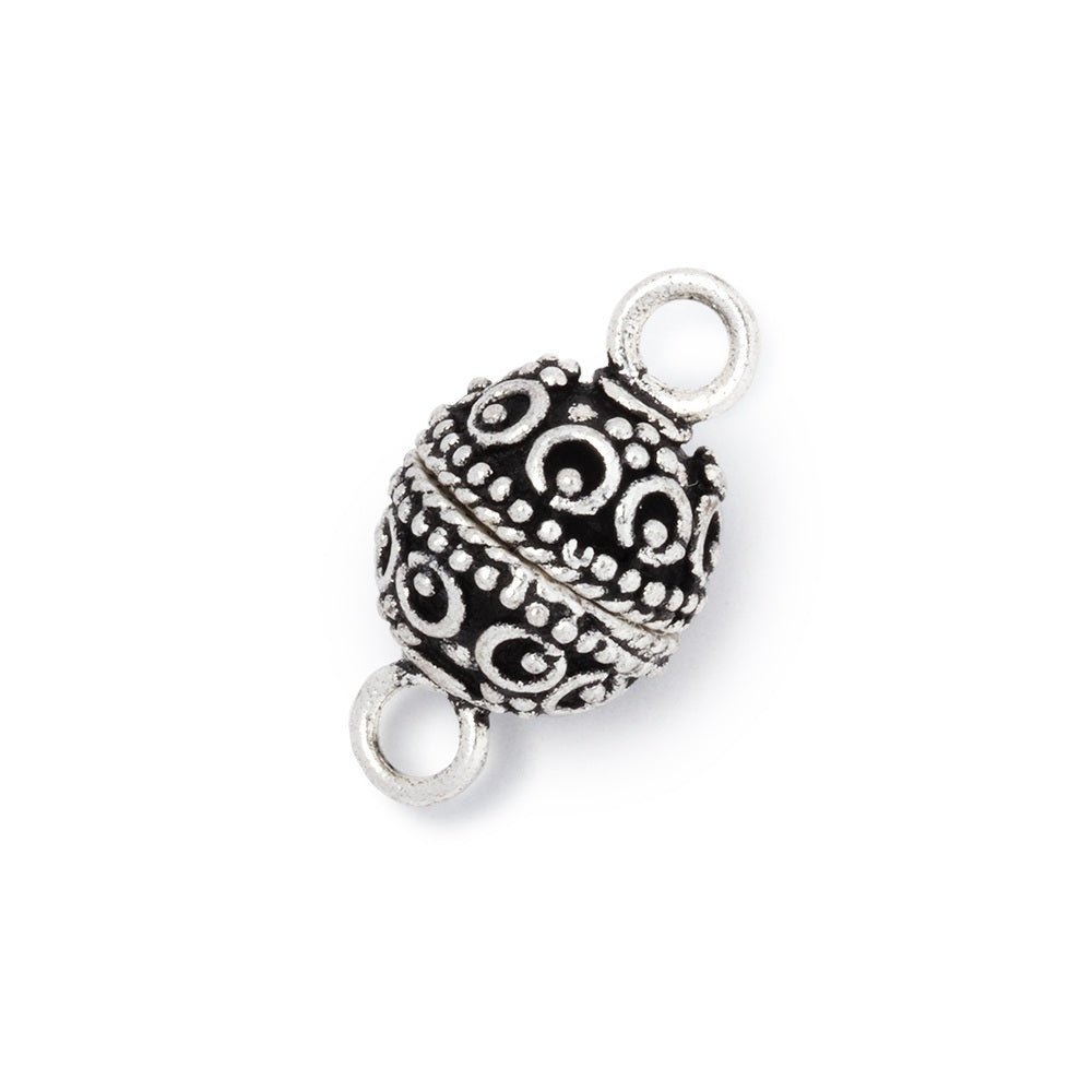10mm Circle & Dot Magnetic Clasps - High - Quality Plated Jewelry Findings (1 Piece) - AtlantaFindingsCompany