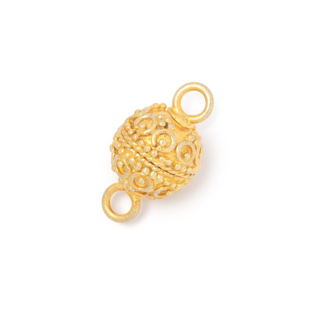 10mm Circle & Dot Magnetic Clasps - High - Quality Plated Jewelry Findings (1 Piece) - AtlantaFindingsCompany