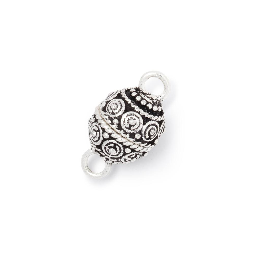 10mm Concentric Dot Magnetic Clasp for Jewelry Making - Available in Gold, Silver, and Antiqued Silver Plated - AtlantaFindingsCompany