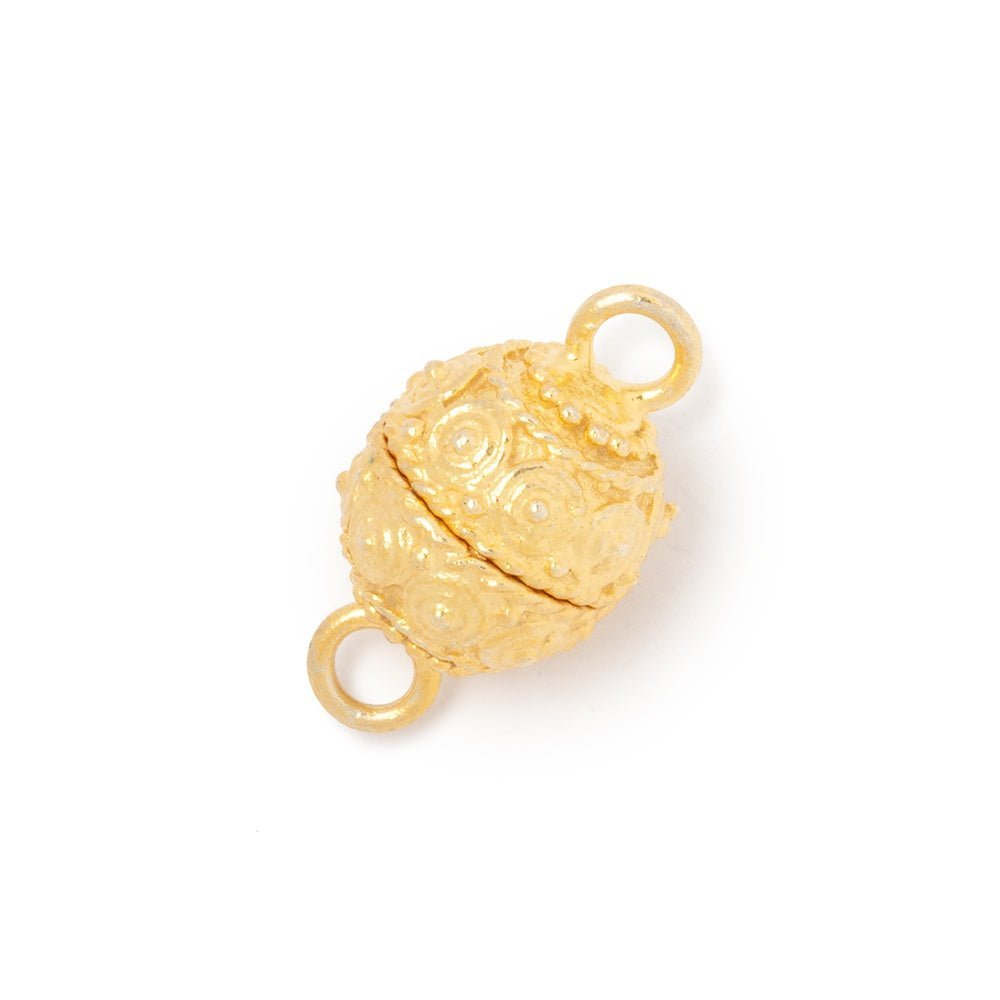 10mm Concentric Dot Magnetic Clasp for Jewelry Making - Available in Gold, Silver, and Antiqued Silver Plated - AtlantaFindingsCompany