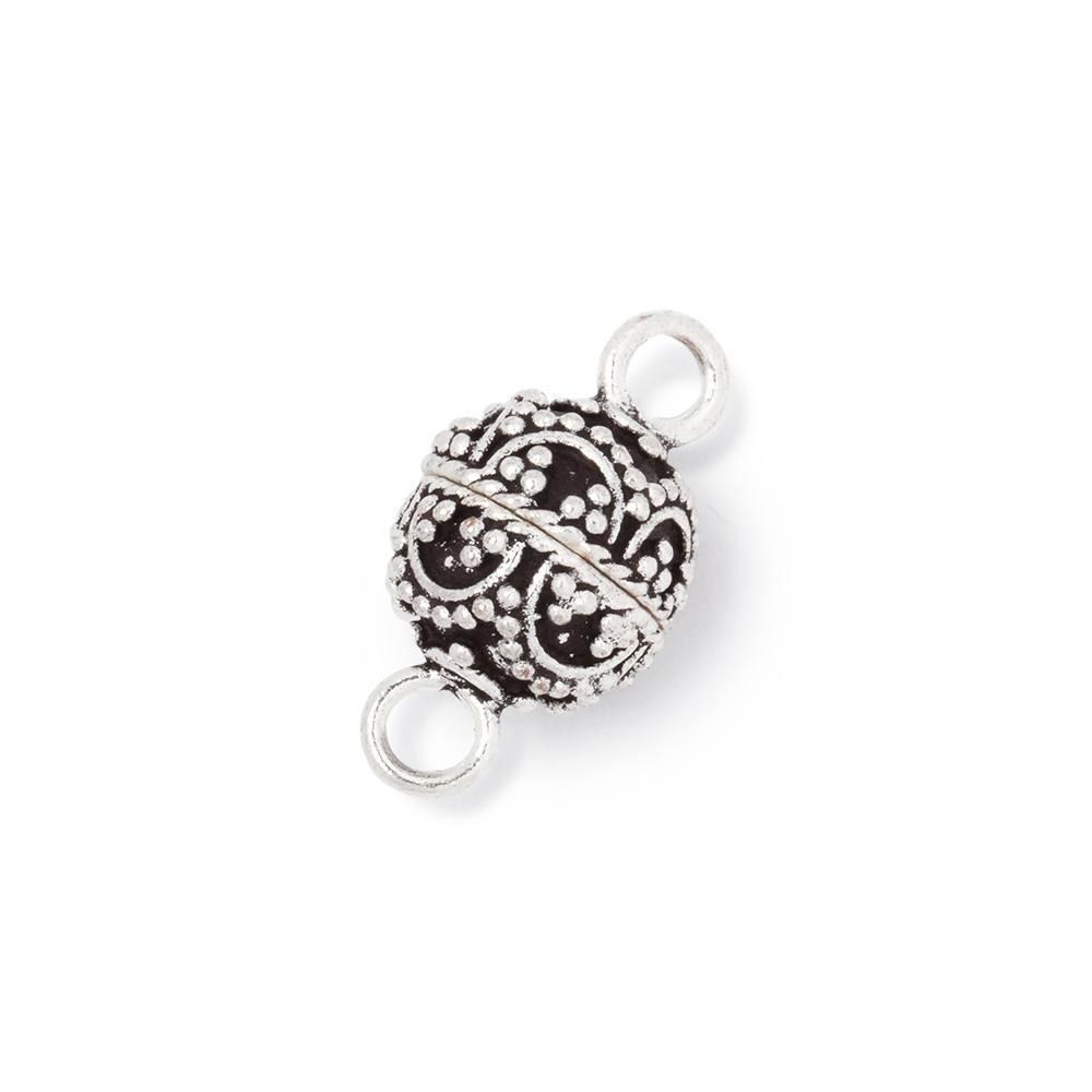 10mm Miligrain Arch Design Magnetic Clasp - High Quality Jewelry Finding - Available in Gold, Silver, and Antiqued Silver Plated - AtlantaFindingsCompany