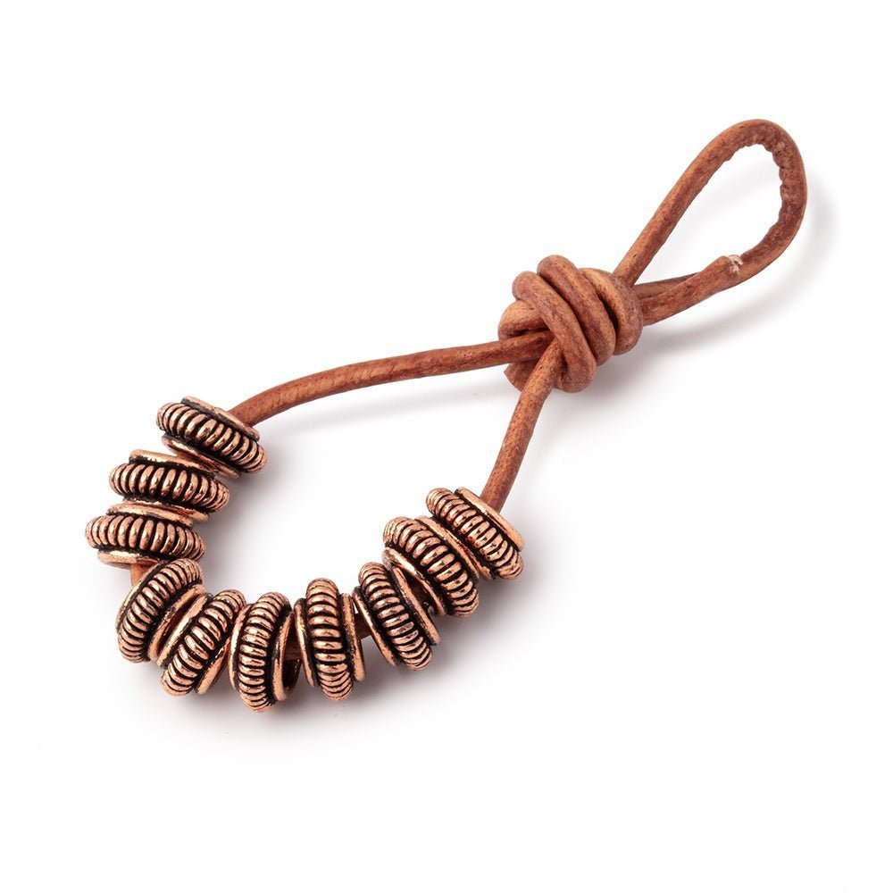 10mm Pinwheel Spacer Beads - Large Hole (Set of 10) - AtlantaFindingsCompany