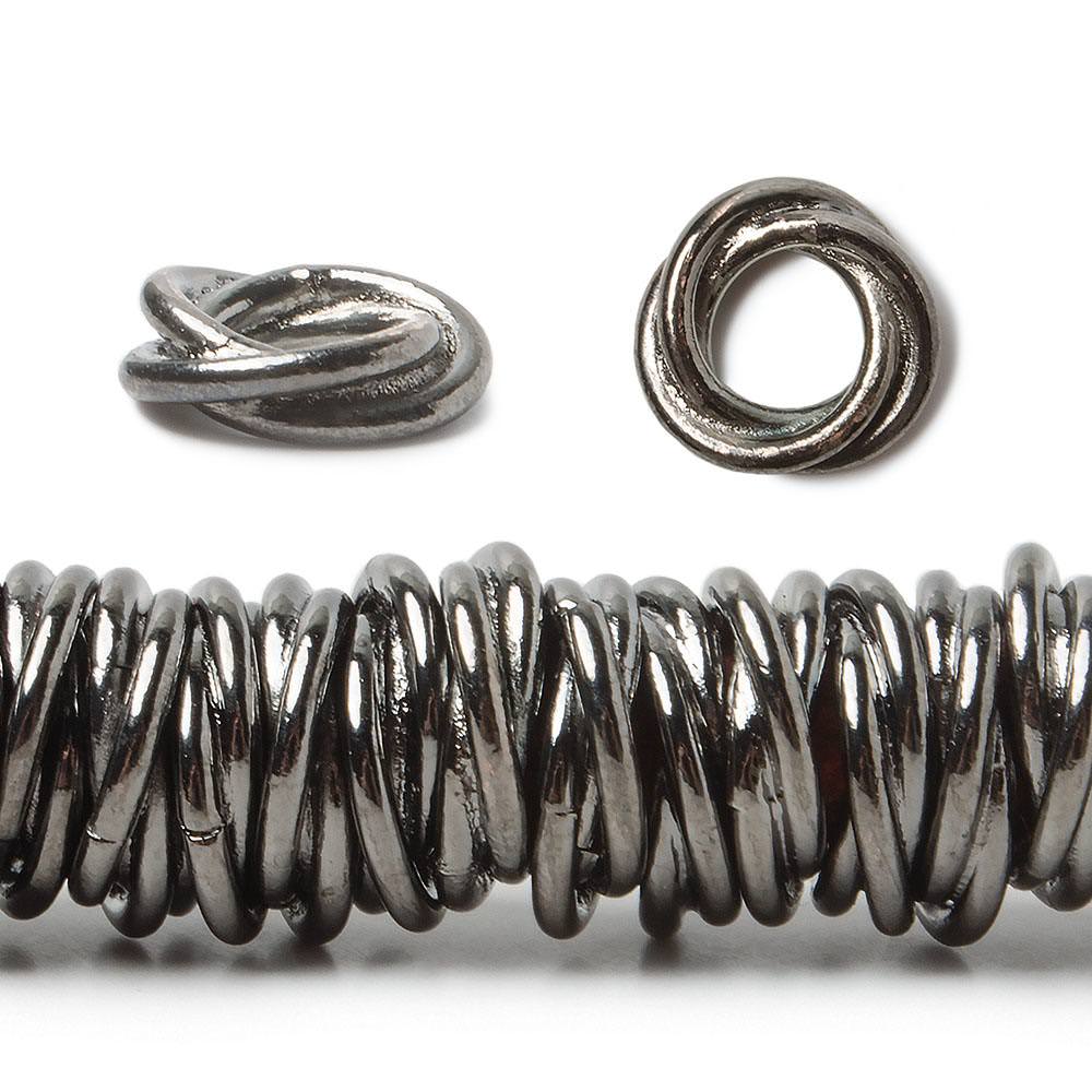 8" Strand of 10mm Plain Mobius Spacer Beads (5mm Hole) - AtlantaFindingsCompany