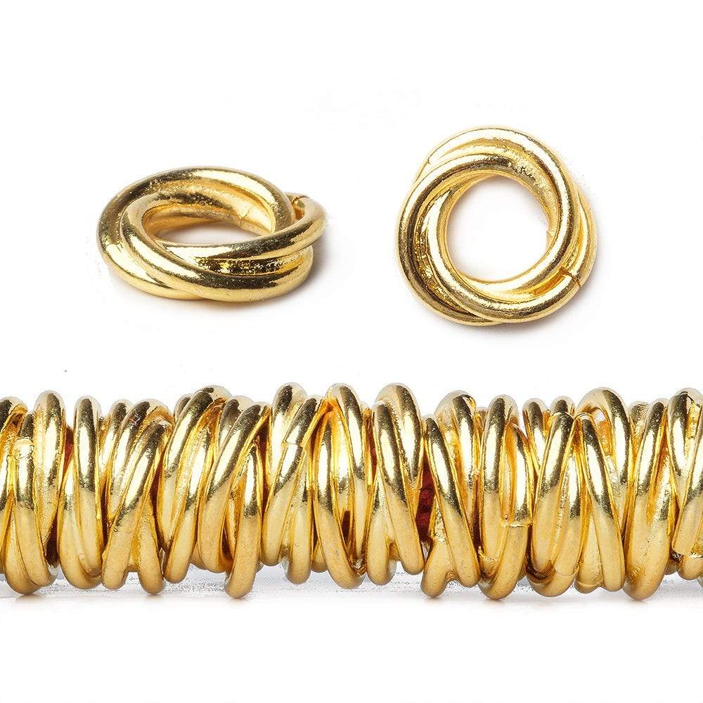 8" Strand of 10mm Plain Mobius Spacer Beads (5mm Hole) - AtlantaFindingsCompany