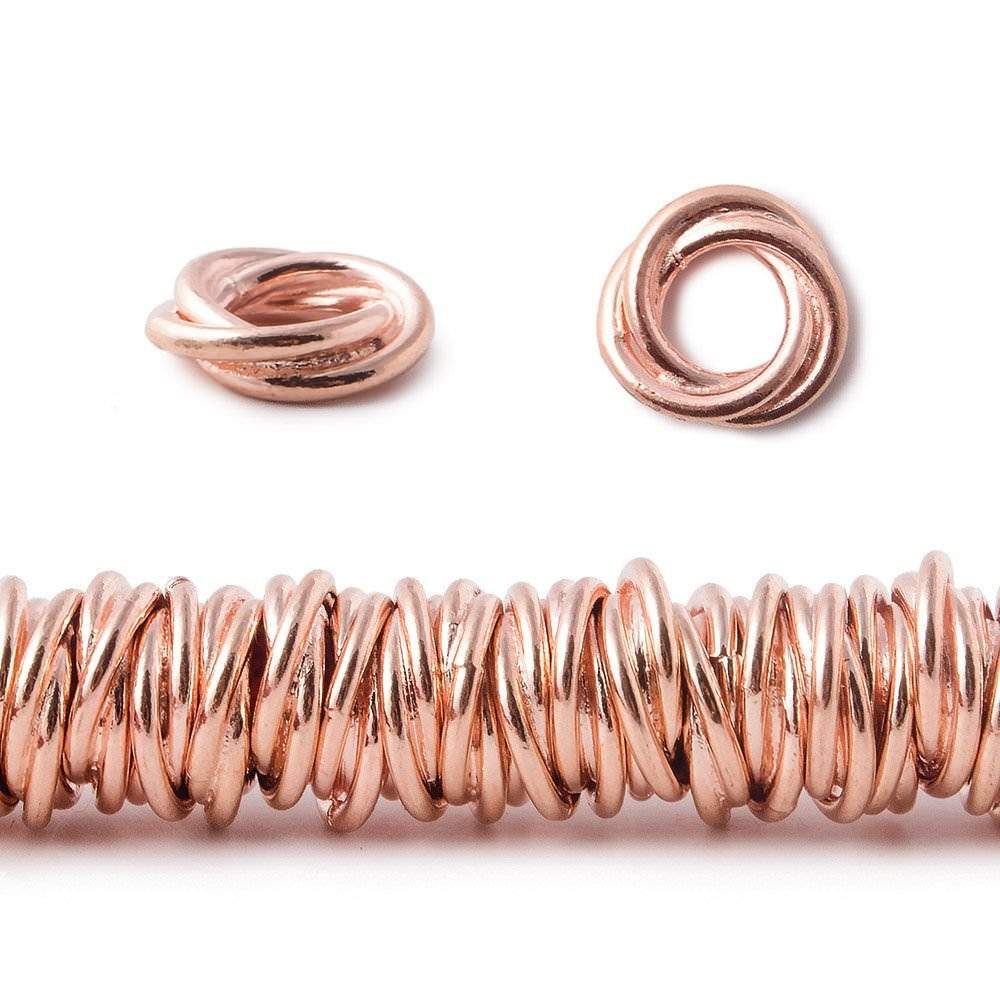 8" Strand of 10mm Plain Mobius Spacer Beads (5mm Hole) - AtlantaFindingsCompany