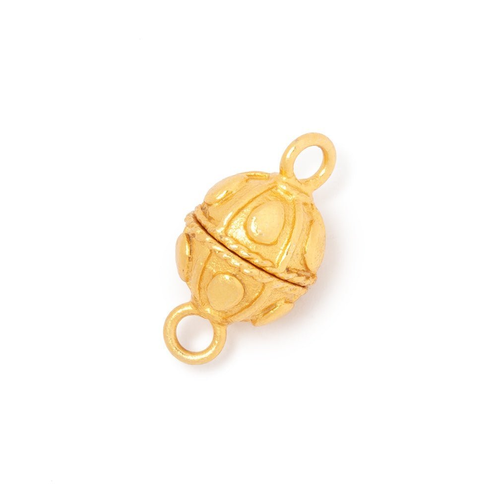 10mm Pear Design Magnetic Jewelry Clasp - Plated Finding (1 Piece) - AtlantaFindingsCompany