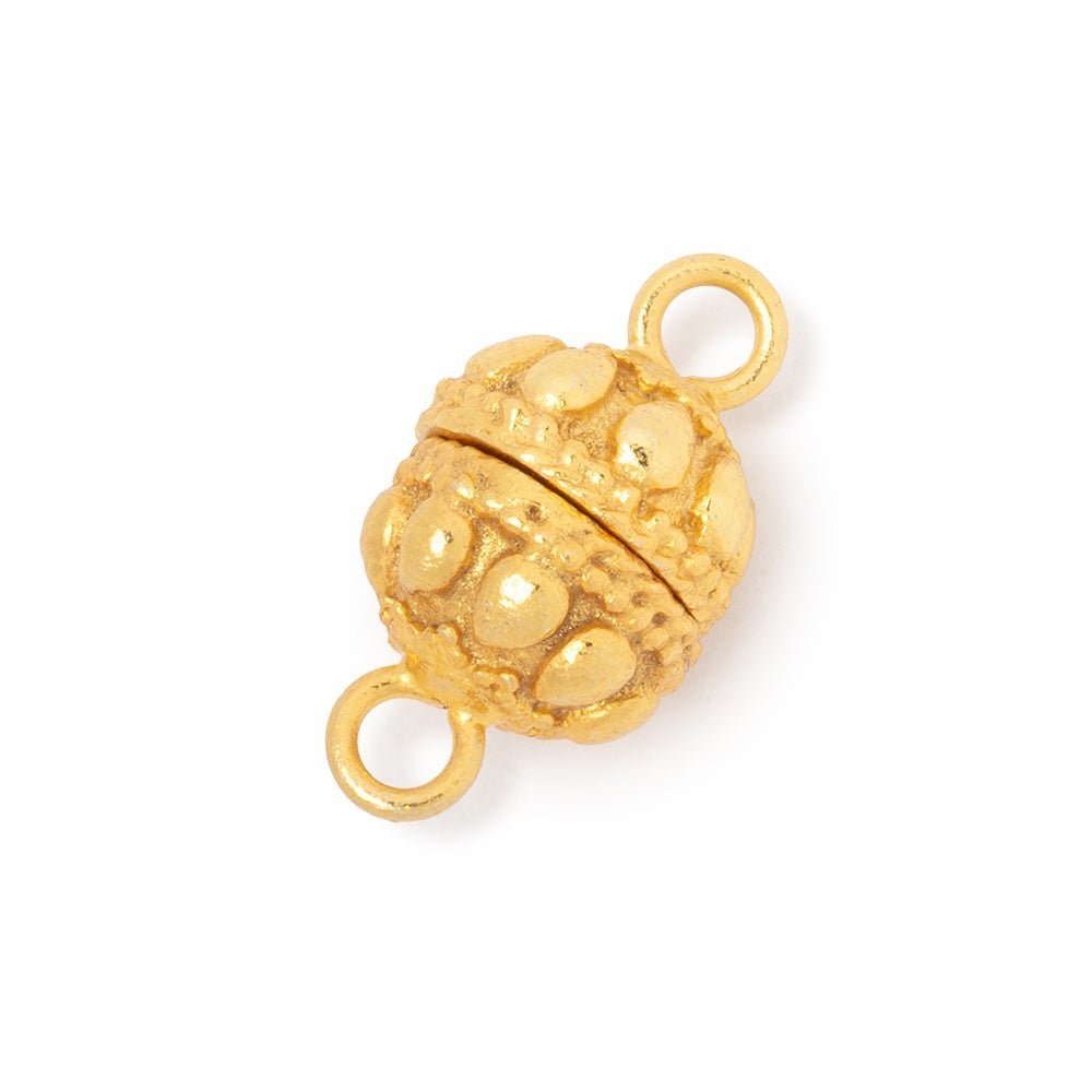 10mm Plain Tear Drop Magnetic Clasp - Plated Jewelry Finding (1 Piece) - AtlantaFindingsCompany