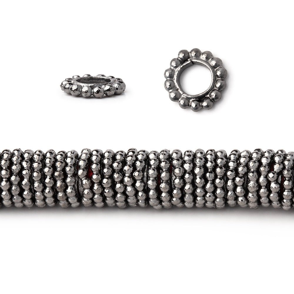 7mm Daisy Spacer Beads with Large 3.5mm Hole - 8 Inch Strand - Atlanta Findings