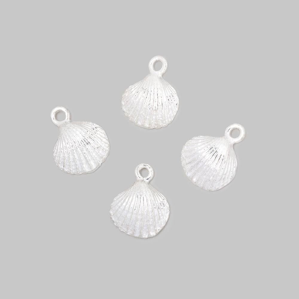 11mm Seashell Pendant Charm Set of 4 pieces - AtlantaFindingsCompany
