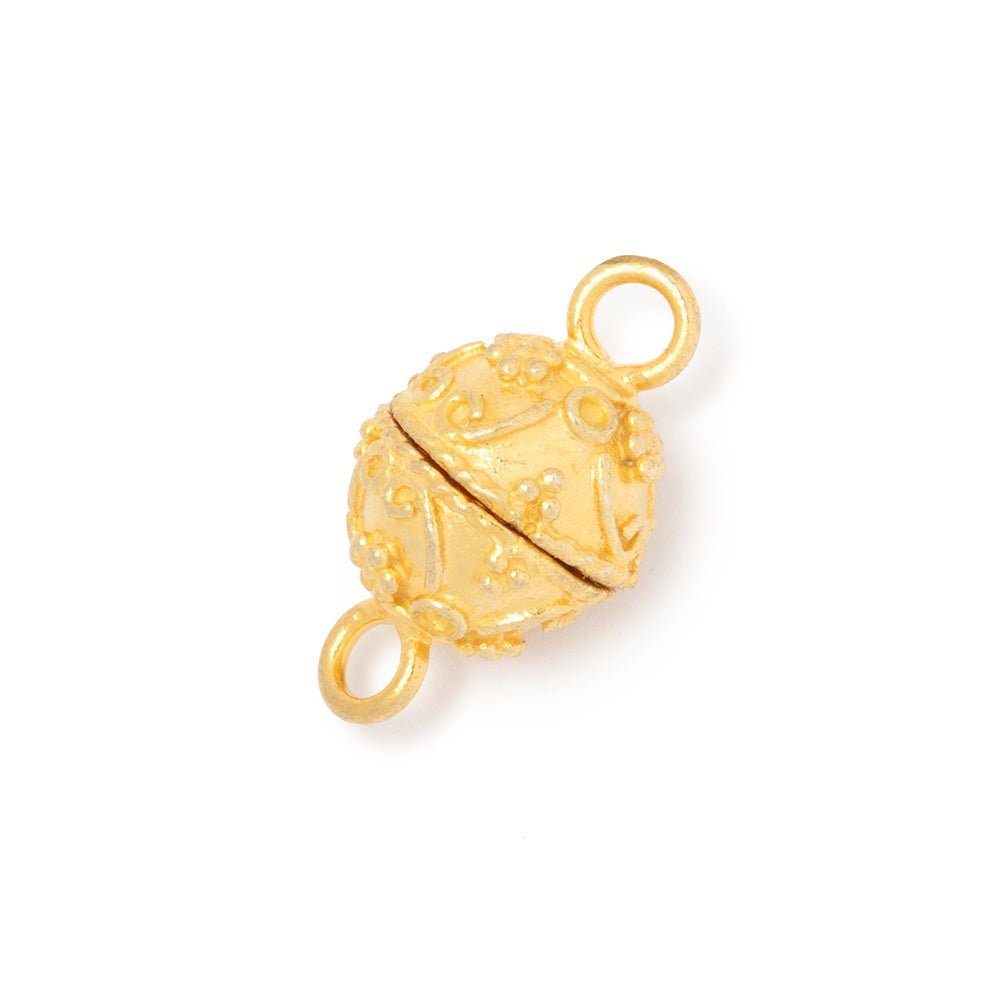 11mm Victorian Swag Magnetic Clasp for Jewelry Making - Gold, Silver, Antiqued Silver Plated (1 Piece) - AtlantaFindingsCompany