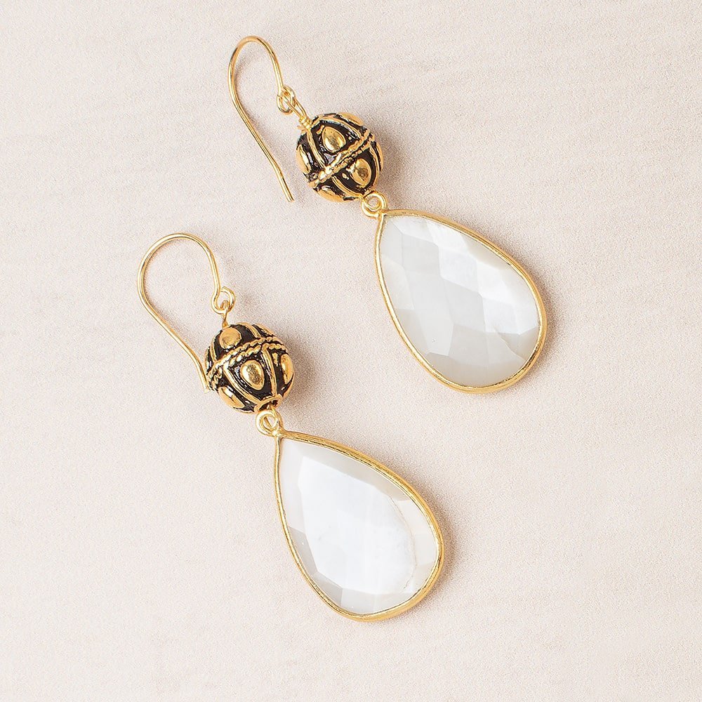 Set of 4: 11x10mm Antiqued 22kt Plated Copper Bali Oval Beads with Teardrops & Rope Center - AtlantaFindingsCompany