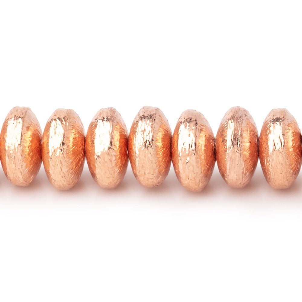 8mm Brushed Puffy Disc Beads - AtlantaFindingsCompany