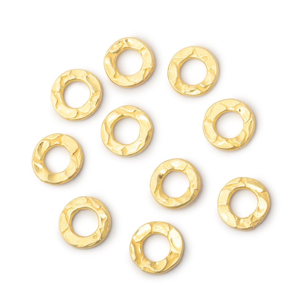 8mm Hammered Jump Ring Set of 10 - Atlanta Findings