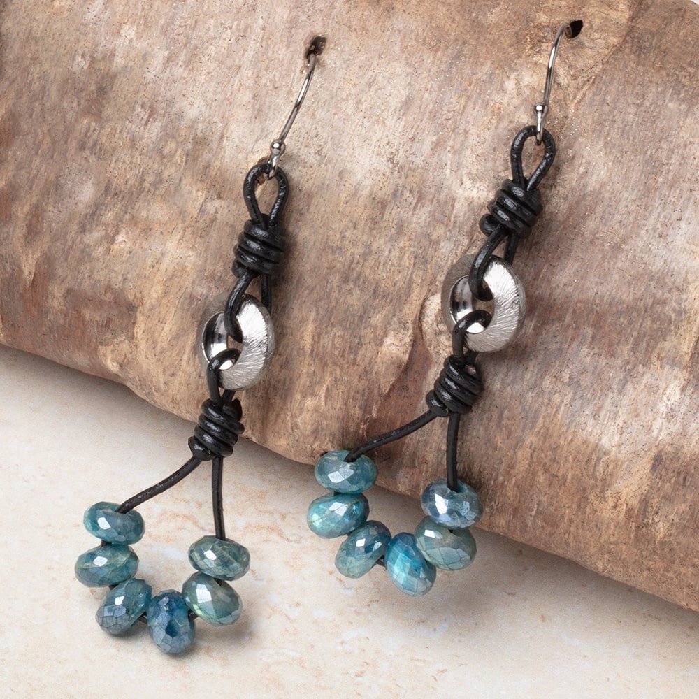 12mm Black Gold Plated Copper Brushed Disc Large Hole Beads Set of 10 pieces - AtlantaFindingsCompany