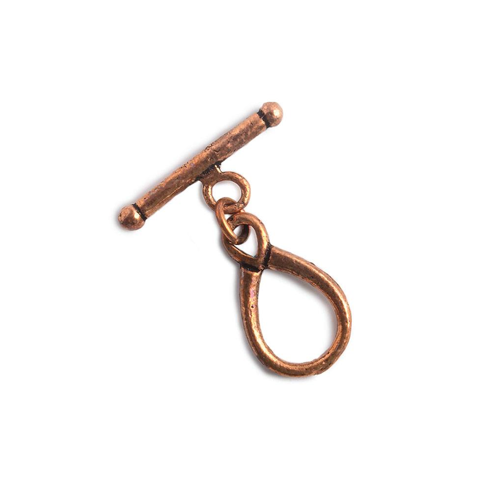High - Quality 12x19mm Copper Toggle Set - Pack of 4 - AtlantaFindingsCompany