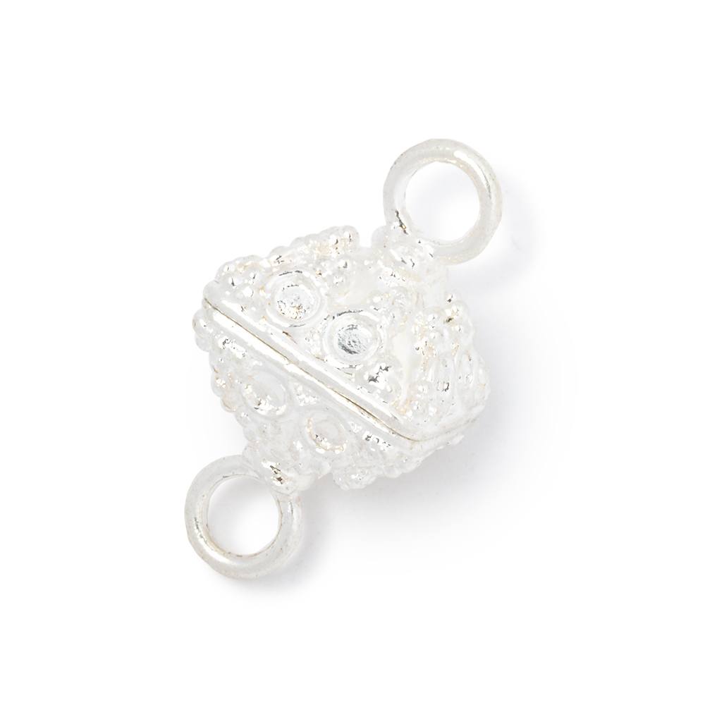 Premium 14mm Circular Design Bipyramid Magnetic Clasp for Jewelry Making - 1 Piece - AtlantaFindingsCompany