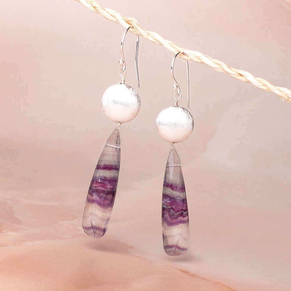 14mm Silver Plated Copper Brushed Coin Beads - Set of 4 - AtlantaFindingsCompany