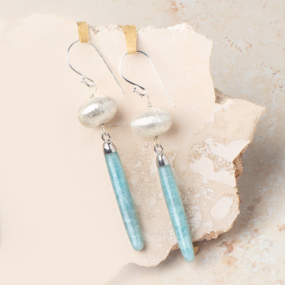 14mm Silver Plated Copper Brushed Puffy Disc Beads Set of 4 pieces - AtlantaFindingsCompany