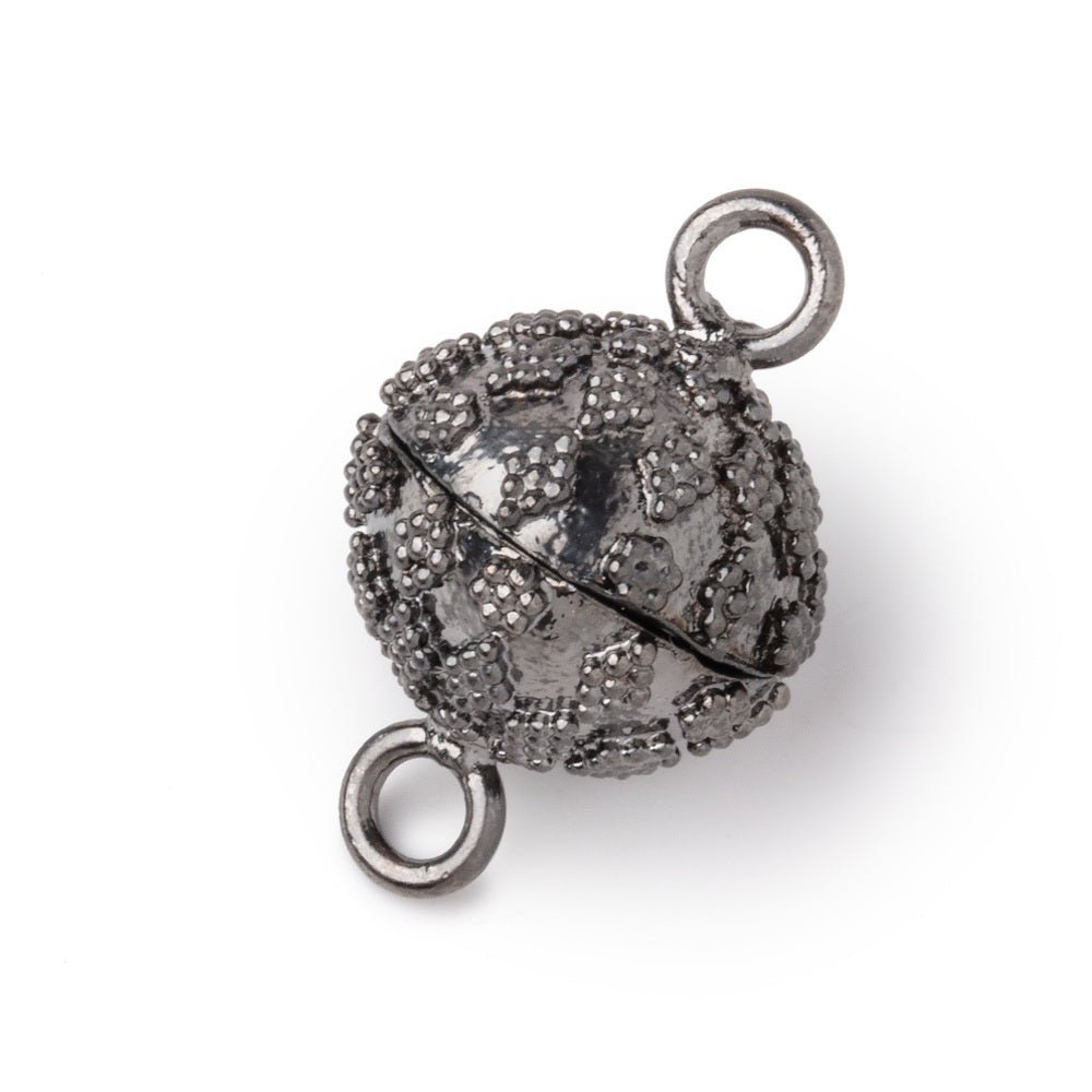 15.5mm Miligrain Kite Design Magnetic Clasp for Jewelry Making - 1 Piece - AtlantaFindingsCompany