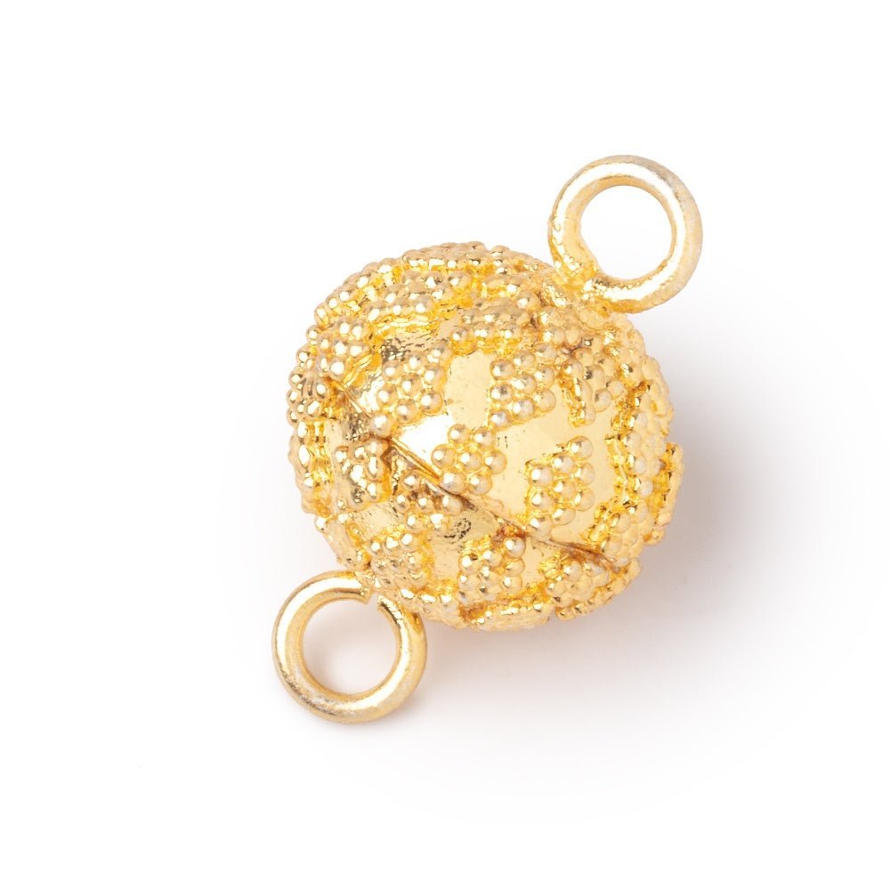 15.5mm Miligrain Kite Design Magnetic Clasp for Jewelry Making - 1 Piece - AtlantaFindingsCompany