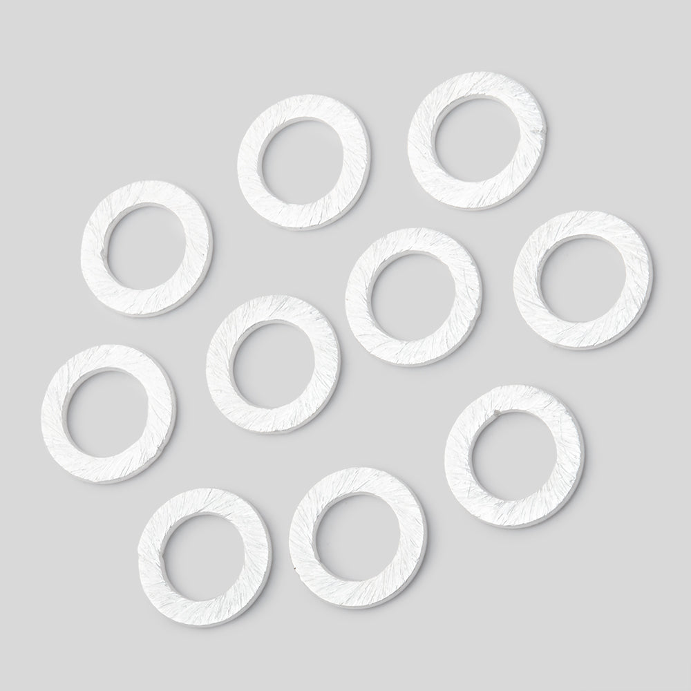 10mm Brushed Jump Ring Set of 10 - Atlanta Findings