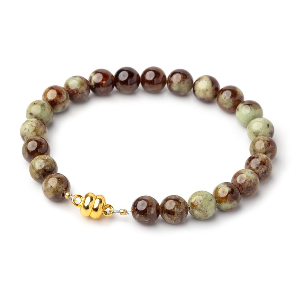 Set of 5 - 7mm Gold Plated Magnetic Clasps for Jewelry Making - Atlanta Findings