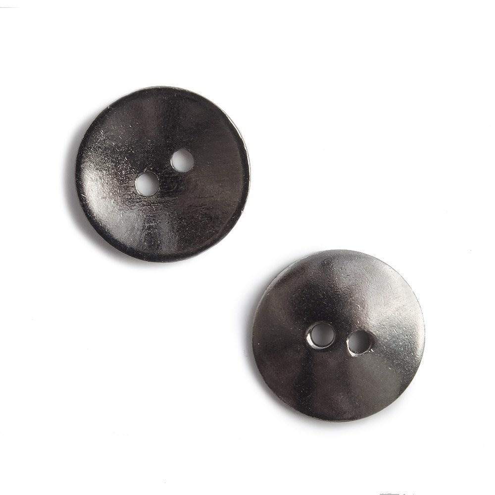 16mm Black Gold Round Button Clasps (10 Pack) - AtlantaFindingsCompany