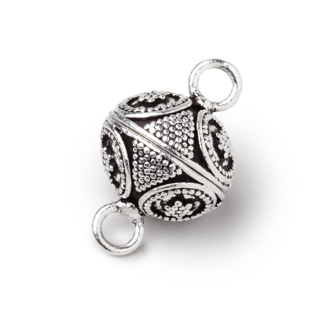 16mm Miligrain Star Magnetic Clasp - Plated Jewelry Findings - Choose Your Finish - AtlantaFindingsCompany