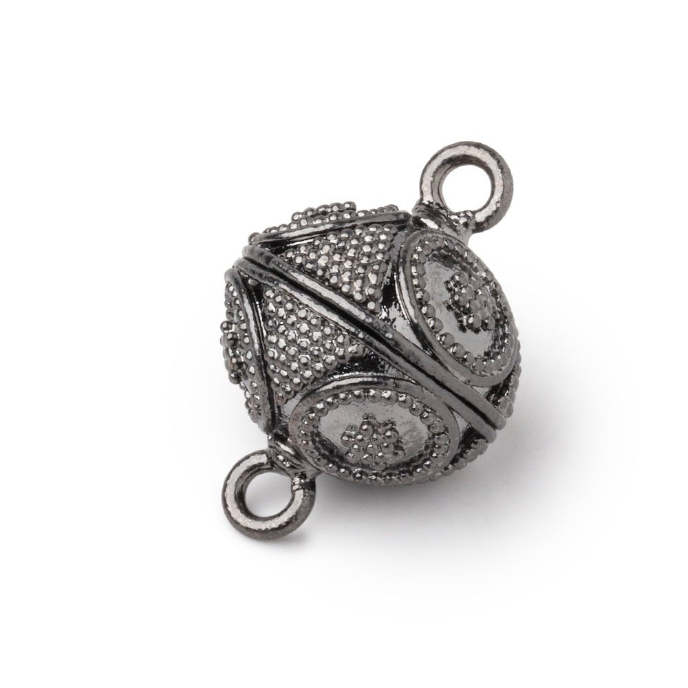 16mm Miligrain Star Magnetic Clasp - Plated Jewelry Findings - Choose Your Finish - AtlantaFindingsCompany