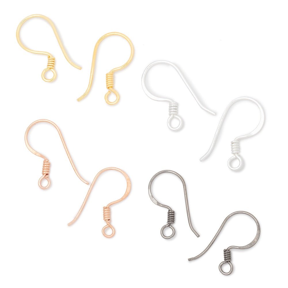 17mm Wire Wrapped Ear Wire 10 pieces - AtlantaFindingsCompany