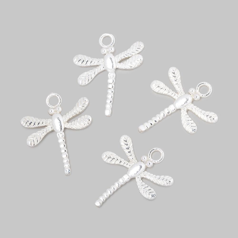 18.5mm Dragonfly Pendant Charm Set of 4 pieces - AtlantaFindingsCompany