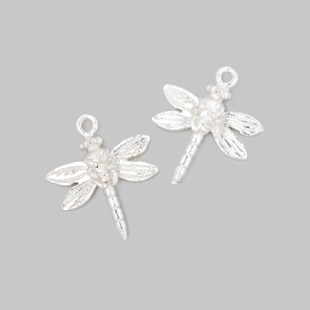 18mm Dragonfly Pendant Charm Set of 2 pieces - AtlantaFindingsCompany