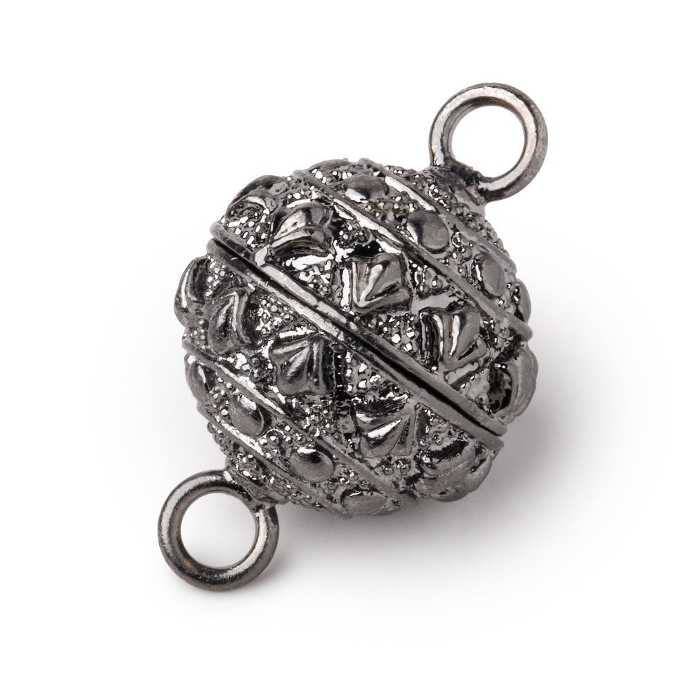 18mm Egyptian Design Round Magnetic Clasp - Premium Plated Jewelry Finding - AtlantaFindingsCompany