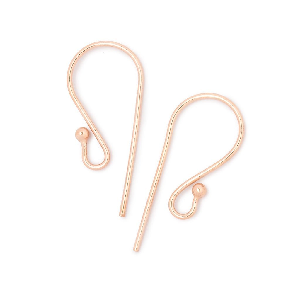18mm Shepard's Hook with Ball Ear Wire 10 pieces - AtlantaFindingsCompany