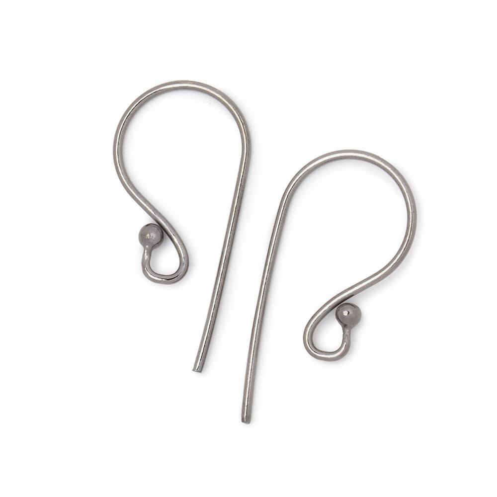18mm Shepard's Hook with Ball Ear Wire 10 pieces - AtlantaFindingsCompany
