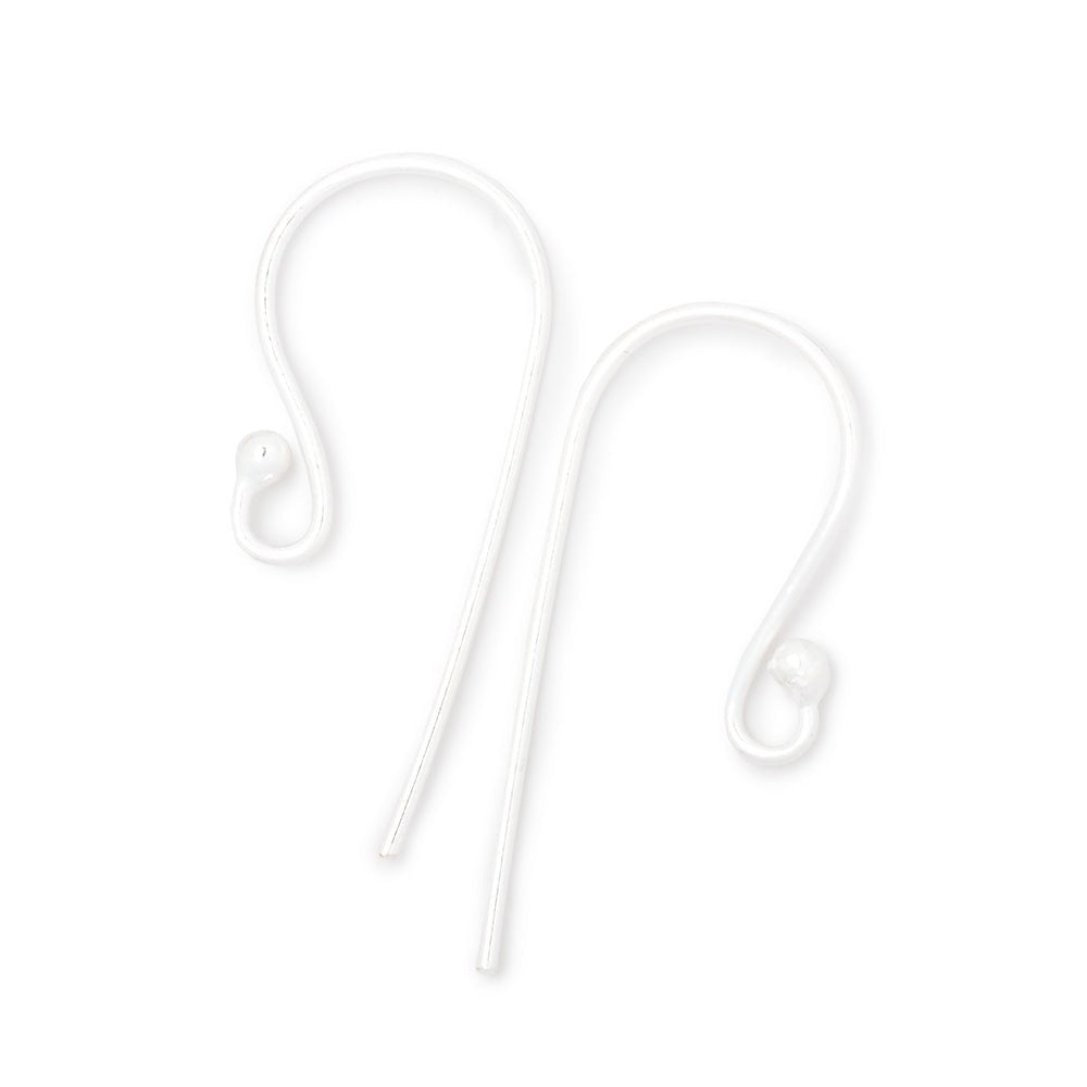 18mm Shepard's Hook with Ball Ear Wire 10 pieces - AtlantaFindingsCompany