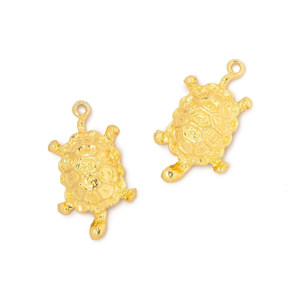 19x14mm Turtle Charm Set of 2 pieces - AtlantaFindingsCompany