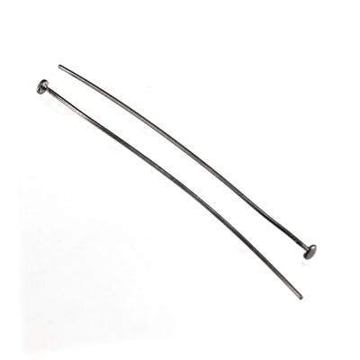 2" Disc Headpin - Black Gold Plated Sterling Silver (22 Gauge Wire, 10 Pcs/Bag) - AtlantaFindingsCompany