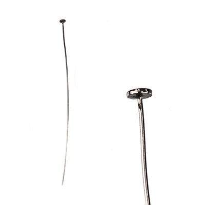 2" Disc Headpin - Black Gold Plated Sterling Silver (22 Gauge Wire, 10 Pcs/Bag) - AtlantaFindingsCompany