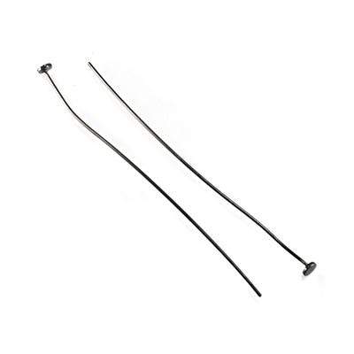 2" Disc Headpin - Black Gold Plated Sterling Silver (24 Gauge Wire, 10 Pcs) - AtlantaFindingsCompany