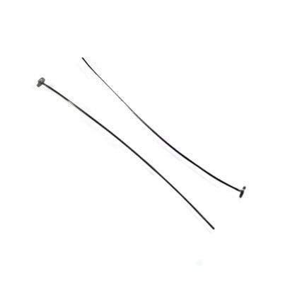2" Disc Headpin - Black Gold Plated .925 Sterling Silver, 26 Gauge Wire (10 Pack) - AtlantaFindingsCompany