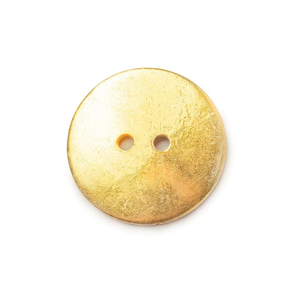 20mm 22kt Gold Plated Round Button Clasps - Pack of 6 - AtlantaFindingsCompany