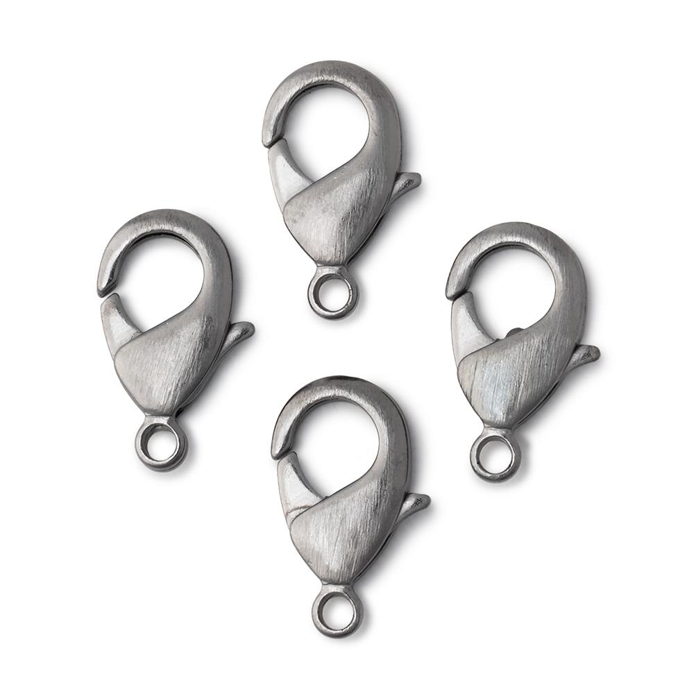 20mm Brushed Lobster Clasps - Set of 4 - AtlantaFindingsCompany