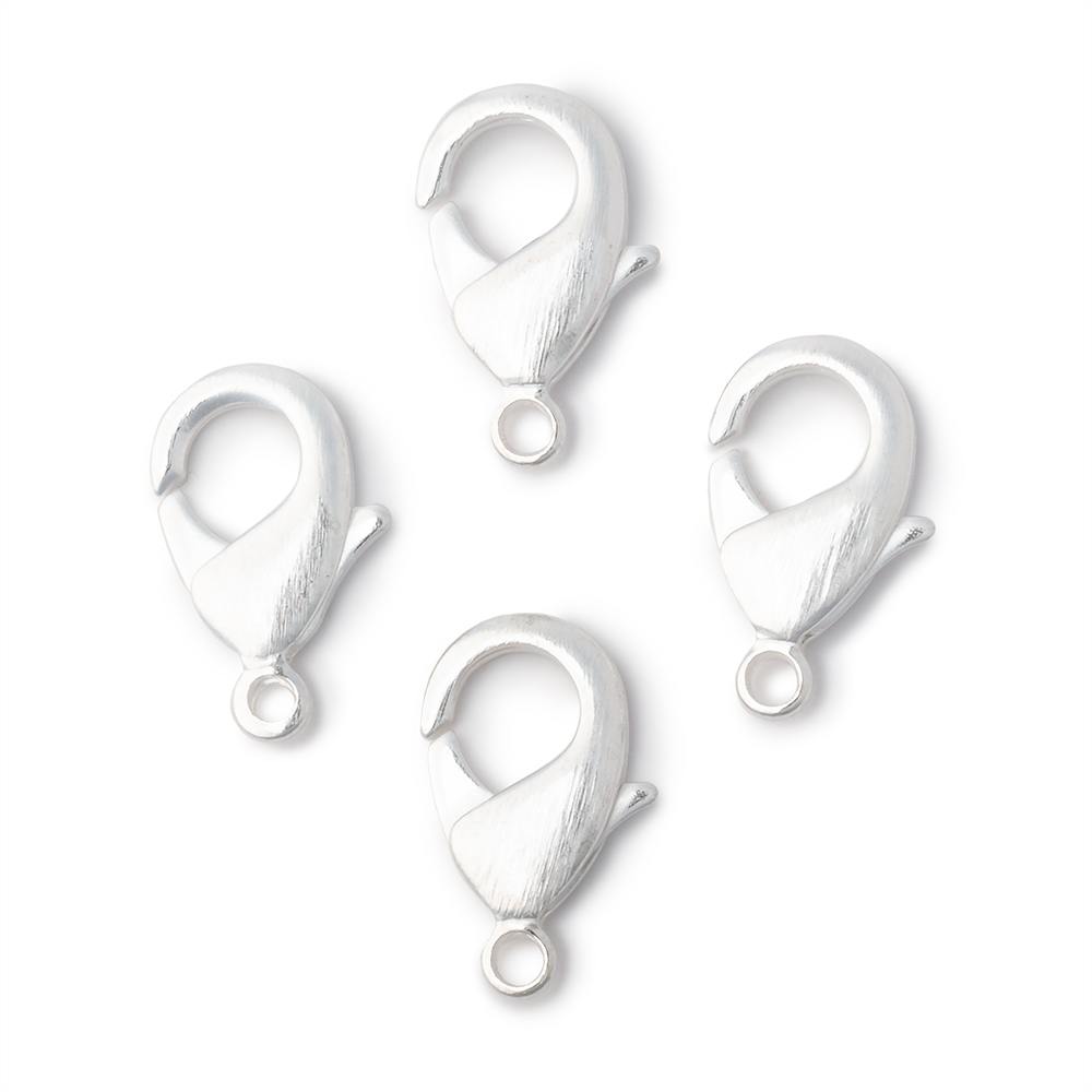 20mm Brushed Lobster Clasps - Set of 4 - AtlantaFindingsCompany
