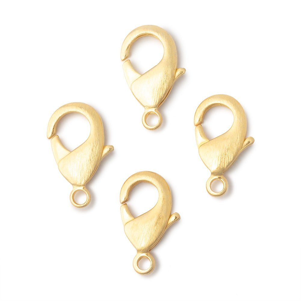 20mm Brushed Lobster Clasps - Set of 4 - AtlantaFindingsCompany
