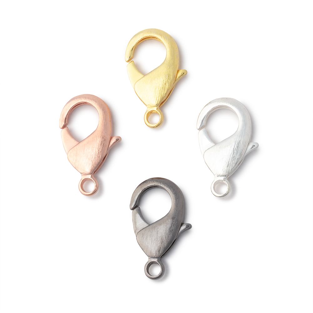 20mm Brushed Lobster Clasps - Set of 4 - AtlantaFindingsCompany