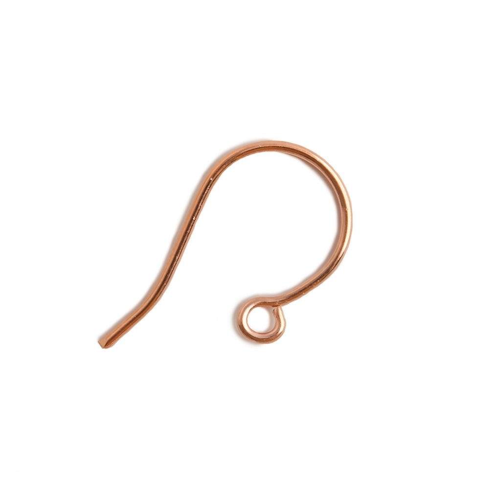 21x10mm Copper Loop Earwire 10 pieces - AtlantaFindingsCompany