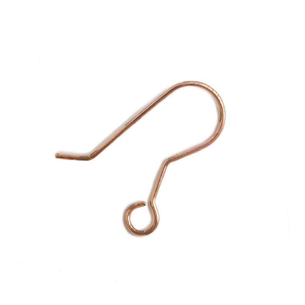 21x9mm Copper Earwire 50 pieces - AtlantaFindingsCompany